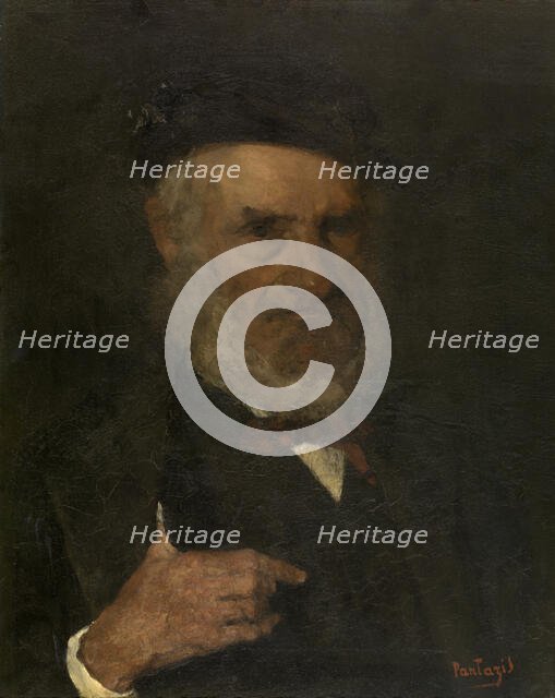 Man with Beret, 1875. Creator: Pericles Pantazis.