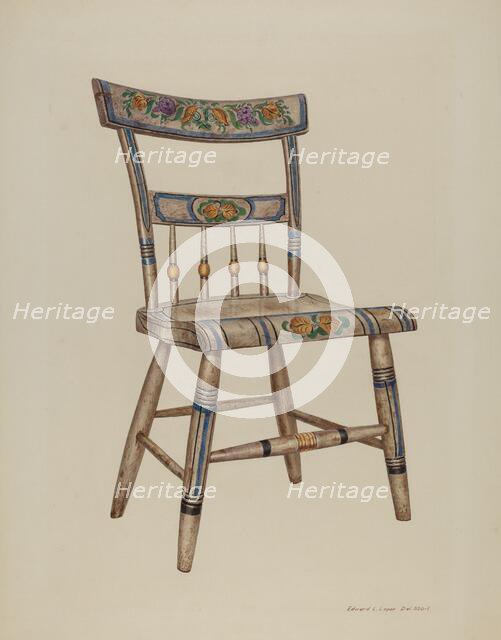 Pa. German Chair, 1937. Creator: Edward L Loper.