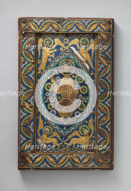 Book-Cover Plaque with Christ in Majesty, French, ca. 1210-20. Creator: Unknown.