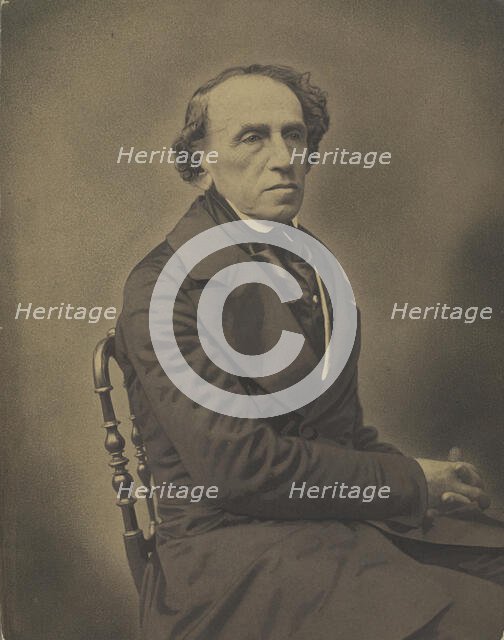 Portrait of the composer Giacomo Meyerbeer (1791-1864), 1853-1854. Creator: Nadar, Gaspard-Félix (1820-1910).