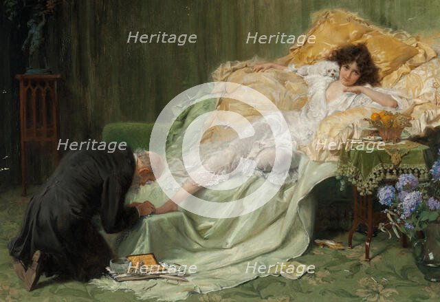 Beauty cult - The pedicure, 1903. Creator: Clementz, Hermann (1852-1930).