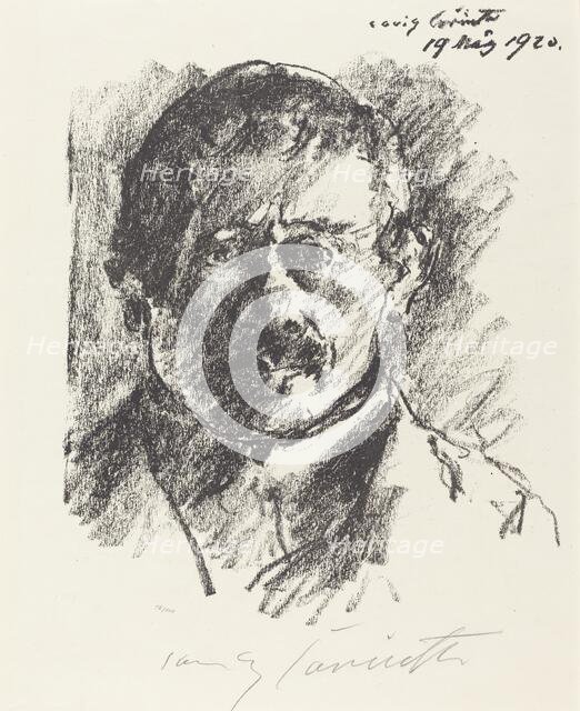 Selbstbildnis (Self-Portrait), 1920. Creator: Lovis Corinth.