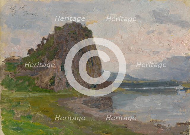 Devín - study for a painting, 1925. Creator: Jindrich Tomec.