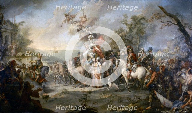 Allegory of Catherine the Great’s Victory over the Turks and Tatars, 1772. Artist: Torelli, Stefano (1712-1784)