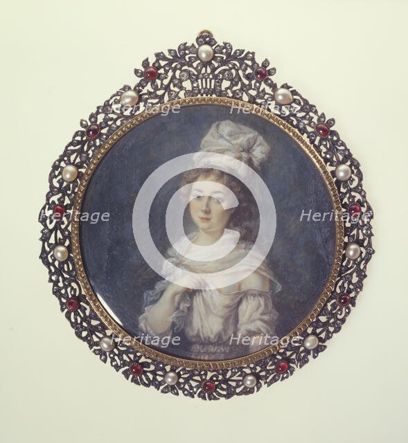 Young woman in a white headscarf, between 1790 and 1800. Creator: Ecole Francaise.