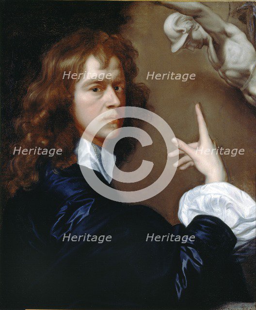 Self-Portrait, c1640-1650. Artist: Robert Walker.