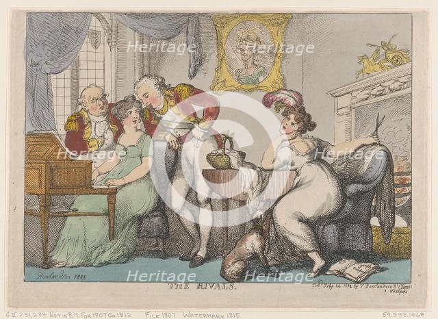 The Rivals, July 14, 1807., July 14, 1807. Creator: Thomas Rowlandson.