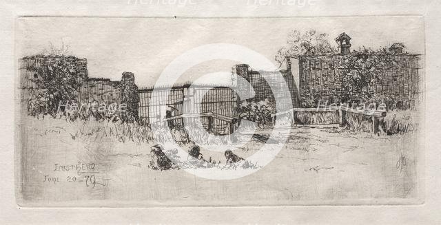 The Gate, Lustheim, 1879. Creator: Otto H. Bacher (American, 1856-1909).