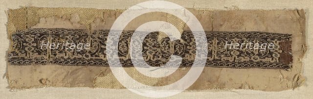 Border, Egypt, Fatimid period (969-1171)/Ayyubid period (1171-1250), 12th century. Creator: Unknown.