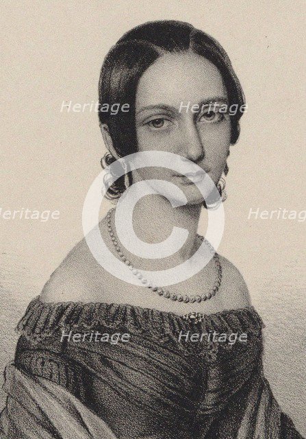 Portrait of Clara Schumann (1819-1896), 1838.