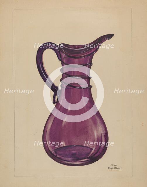 Cruet, c. 1936. Creator: John Tarantino.