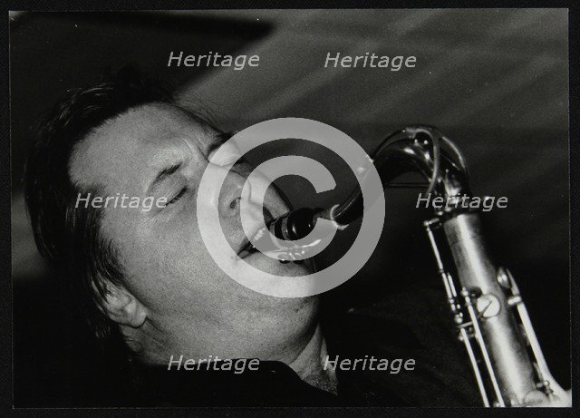 Tenor saxophonist Frank Griffith playing at The Fairway, Welwyn Garden City, Hertfordshire, 2000. Artist: Denis Williams