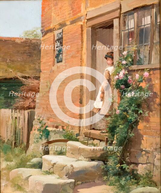 The Cottage Door, 1884. Creator: Alfred Augustus Glendening Jr.