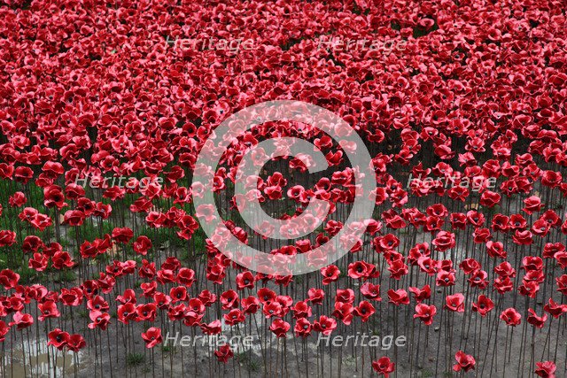 'Blood Swept Lands and Seas of Red', Tower of London, 2014.  Artist: Sheldon Marshall