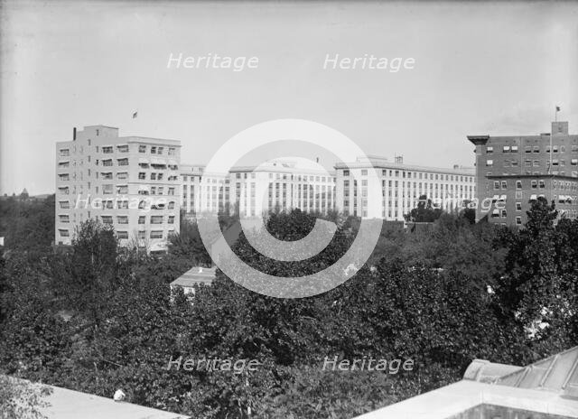 Memorial Continental Hall - View from Roof of Continental Hall Toward Interior Department..., 1917. Creator: Harris & Ewing.