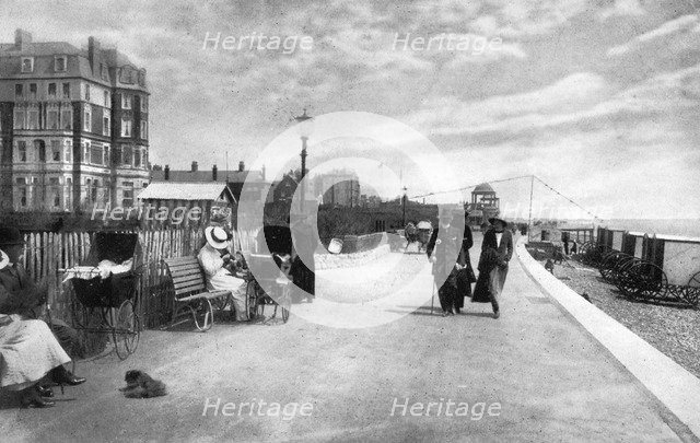 The Parade, Bexhill-on-Sea, East Sussex, early 20th century.Artist: Photochrom Co Ltd of London
