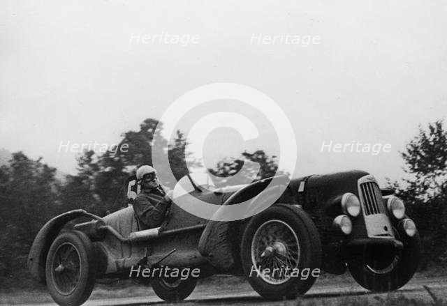 Aston Martin DB1 at Spa 1948, Horsfall-Johnson. Creator: Unknown.
