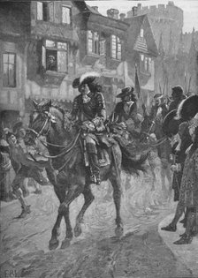 James II entering Dublin after the Battle of the Boyne, 1690 (1905). Artist: Unknown.