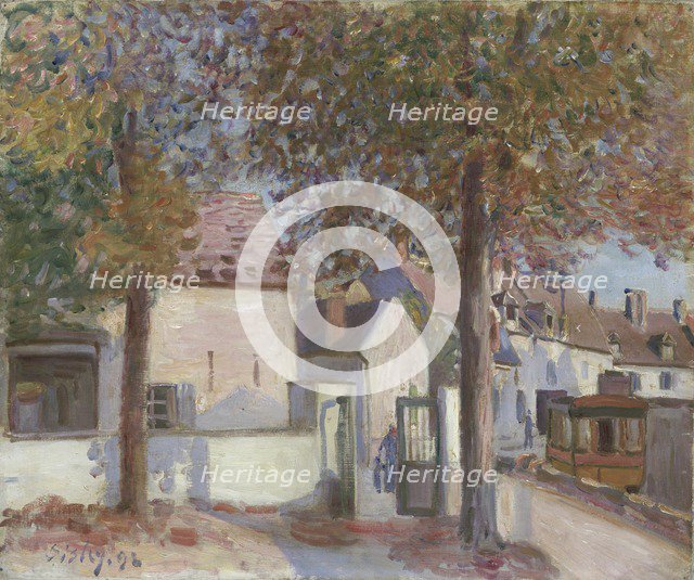 'Moret-sur-Loing (Rue de Fosses)', 1892. Artist: Alfred Sisley.