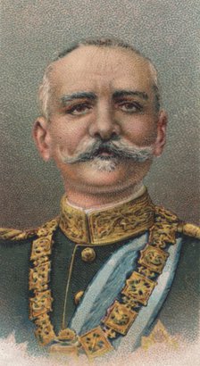 King Peter I (1844-1921) of Serbia, 1917. Artist: Unknown