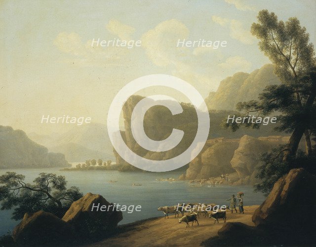 View of the Selenga River in Siberia, 1817. Artist: Martynov, Andrei Yefimovich (1768-1826)