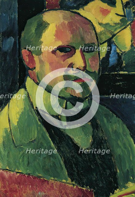 Self-portrait, 1912. Creator: Alexei Jawlensky.