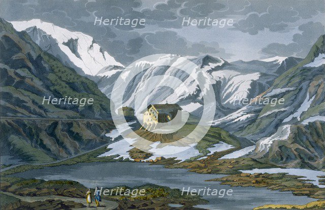 Switzerland: Hospice of St. Bernard in the Alps. Creator: Italian School (19th Century).