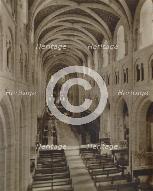 'Buckfast Abbey Church (Interior)', late 19th-early 20th century. Artist: Unknown.