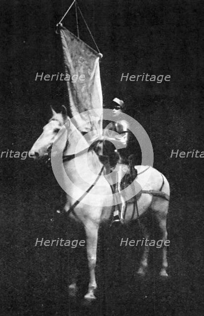 In the costliest American theatrical performance: Miss Maude Adams as Joan of Arc, 1909. Creator: Sarony & Co.