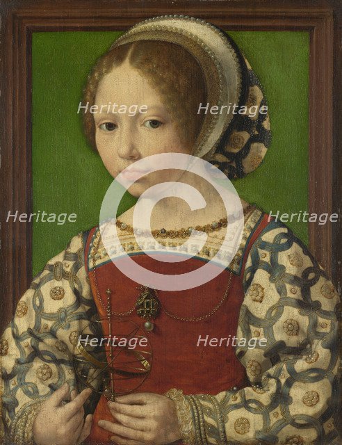 Portrait of Princess Dorothea of Denmark (1520-1580), ca 1530. Artist: Gossaert, Jan (ca. 1478-1532)