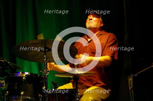 Joe Falcey, B D Lenz Trio, Verdict Jazz Club, Brighton, East Sussex, June 2024. Creator: Brian O'Connor.