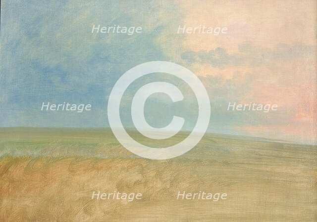 Landscape Background, 1846-1848. Creator: George Catlin.