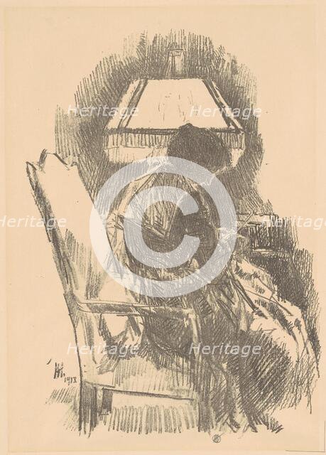 Mrs. Hassam Knitting (large), 1918. Creator: Frederick Childe Hassam.