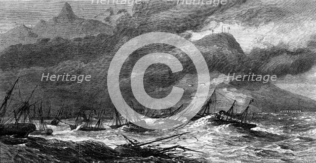 Hurricane at the Isle of Mauritius, 1874. Creator: Unknown.