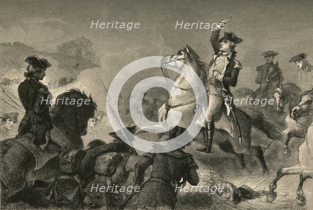 'Washington at Monmouth', (1877). Creator: Albert Bobbett.