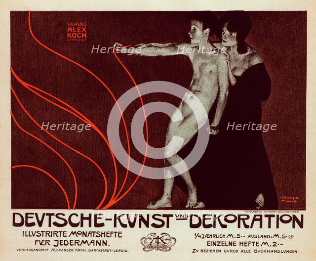 German art and decoration, 1898. Creator: Witzel, Joseph Rudolf (1867-1924).