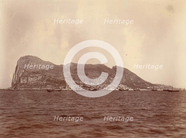 Rock of Gibraltar, 1880s-90s. Creator: Unknown.