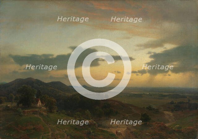 Landscape from the Rhine, 1859. Creator: Karl Friedrich Lessing.