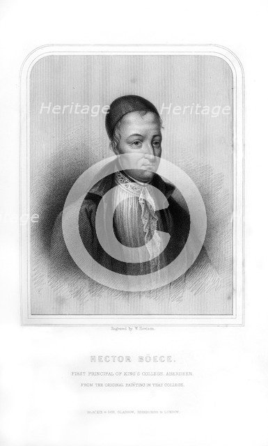 Hector Boece or Boyce, Scottish philosopher, (1870). Artist: W Howison