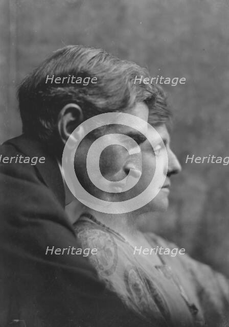 Mannes, David, Mr. and Mrs., portrait photograph, 1916 Apr. 28. Creator: Arnold Genthe.