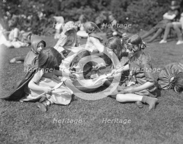 Theatrical performance at Dongan Hall, 1921 May 27. Creator: Arnold Genthe.