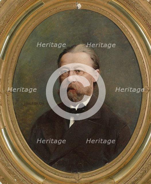 Portrait of the composer Bedrich Smetana. Creator: Anonymous.