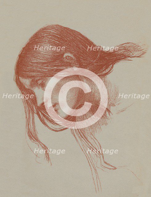 'Phyllis and Demophoon Study', c1897. Artist: John William Waterhouse.