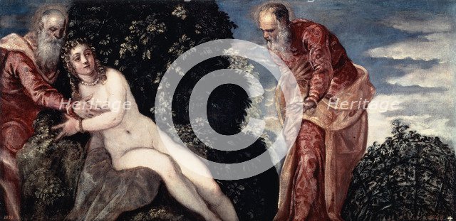 'Susanna and the Elders', 1555. Artist: Jacopo Tintoretto