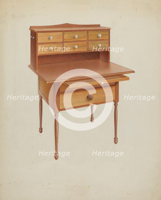 Shaker Sewing Table, c. 1938. Creator: Alfred H. Smith.