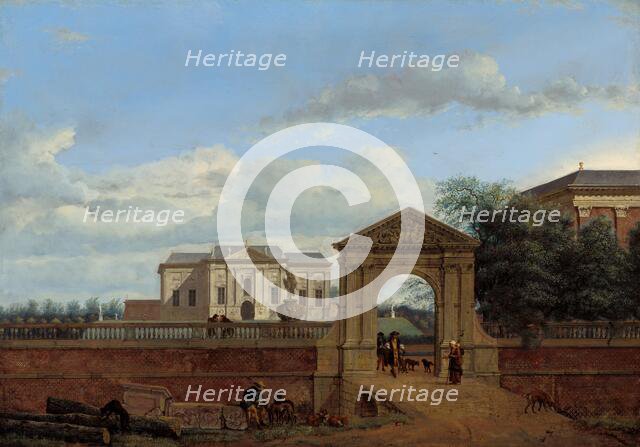 An Architectural Fantasy, c. 1670. Creator: Jan van der Heyden.