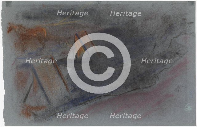 Working Horse, study, c1900. Creator: Magnus Enckell.