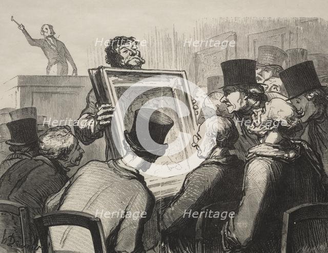 Hotel Bouillon: Picture Enthusiasts. Creator: Honoré Daumier (French, 1808-1879).