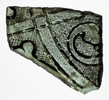 Glass Fragment, French or British, ca.1300. Creator: Unknown.