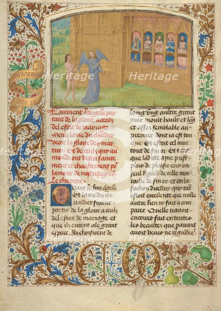 The Glory of Martyrs and the Pure; Les Visions du chevalier Tondal, 1475. Creator: Simon Marmion.